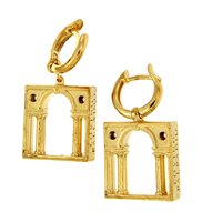 Orecchini Loving Palladio  3D in Argento ORG03 SERLIANA - ORG03 SERLIANA
